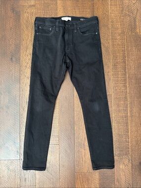 Madewell Men’s Skinny Jeans in Black Denim